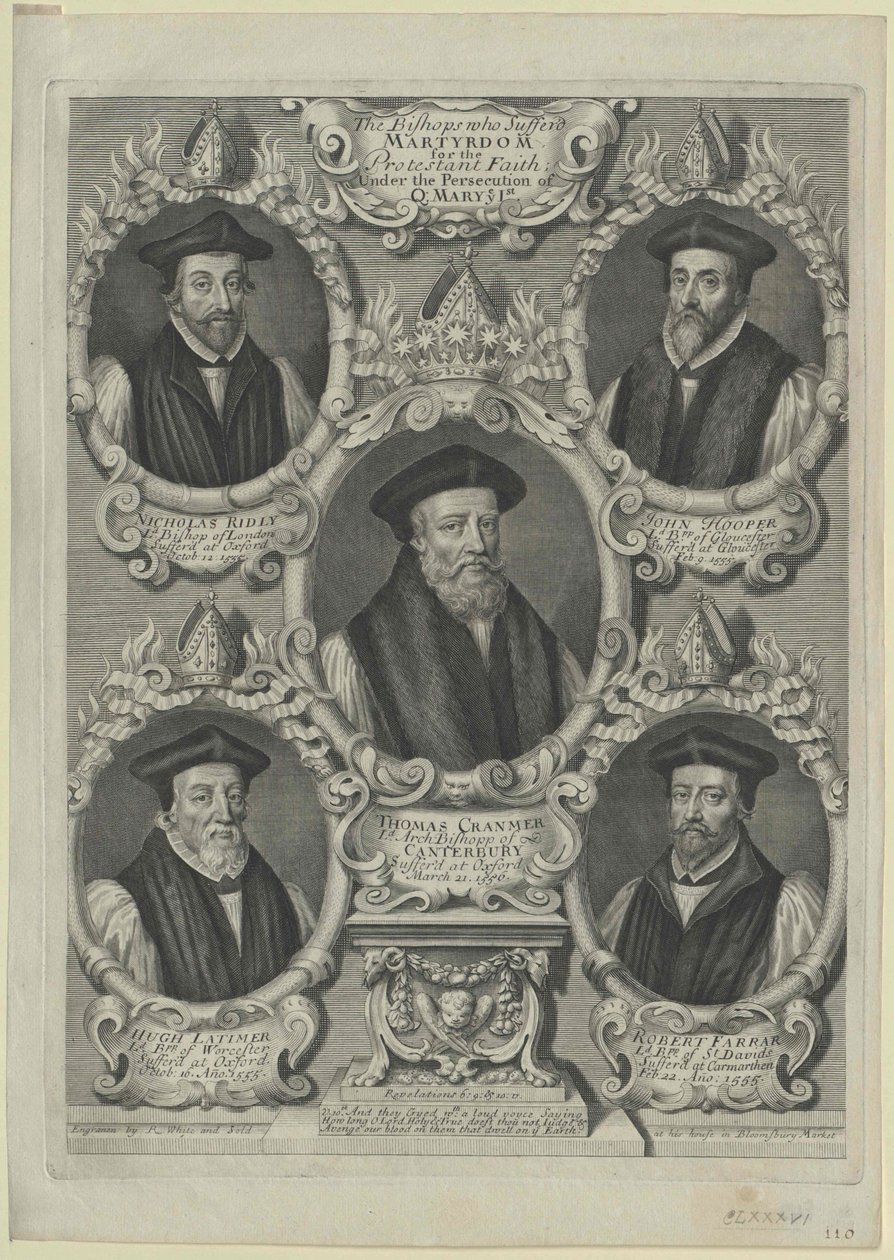 Thomas Cranmer (tryck) av Artist Unknown