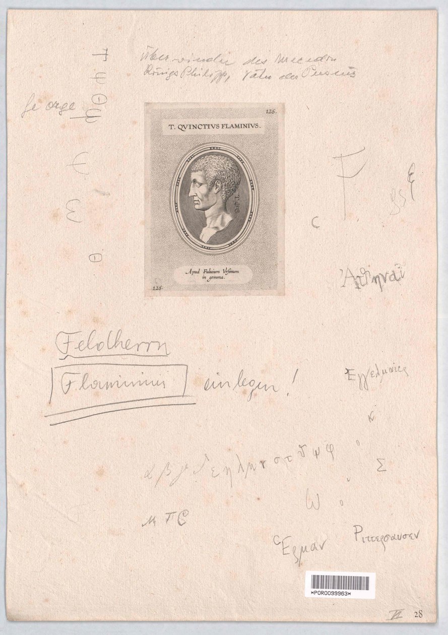 Titus Quinctius Flaminius (tryck) av Artist Unknown