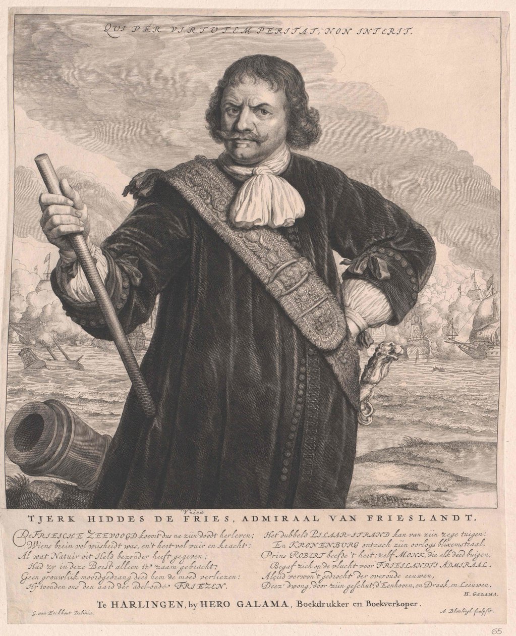 Tjerck Hiddes de Vries av Artist Unknown