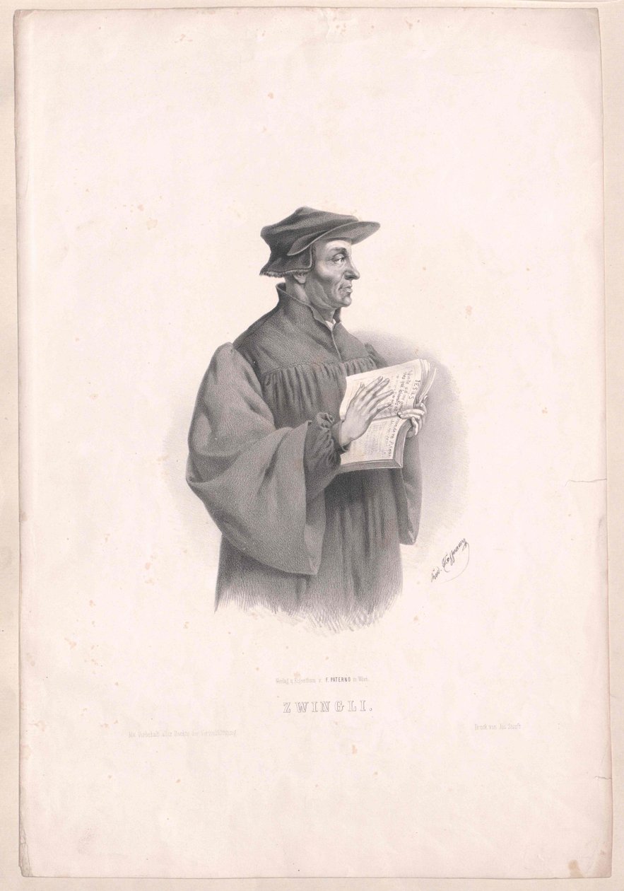 Ulrich Zwingli av Artist Unknown