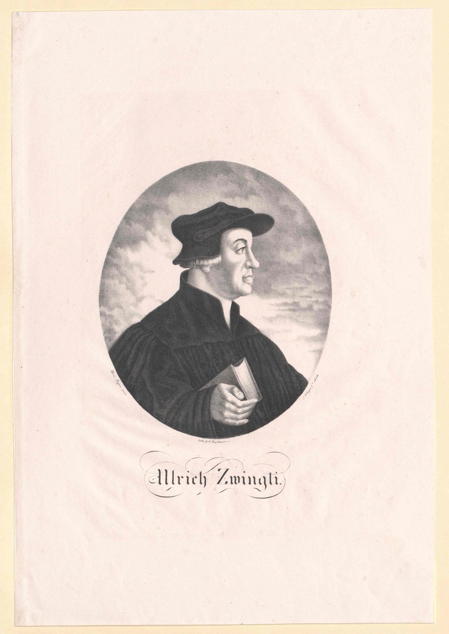 Ulrich Zwingli av Artist Unknown