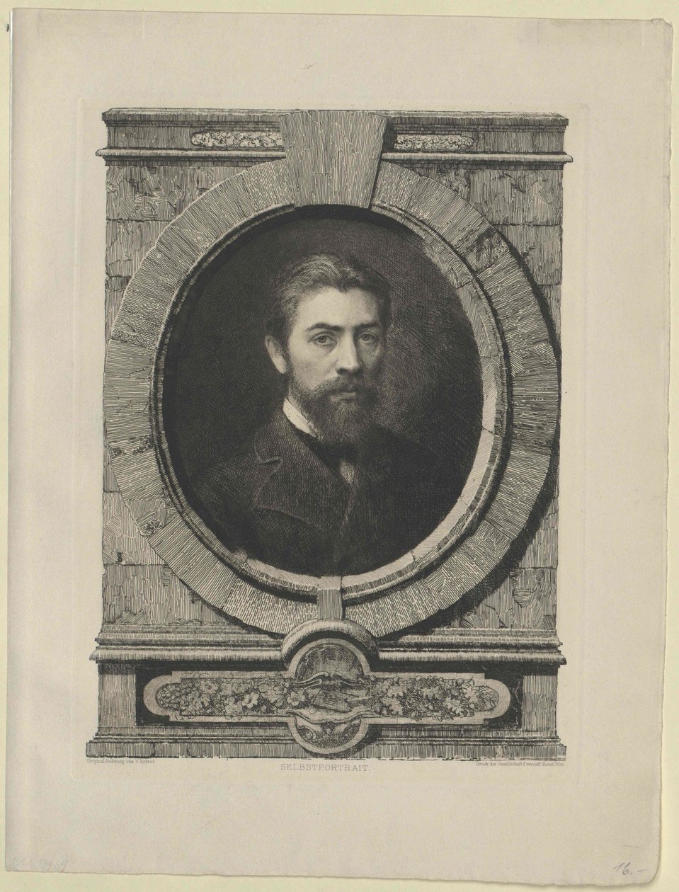 Viktor Aleksijevitj Bobrov (tryck) av Artist Unknown