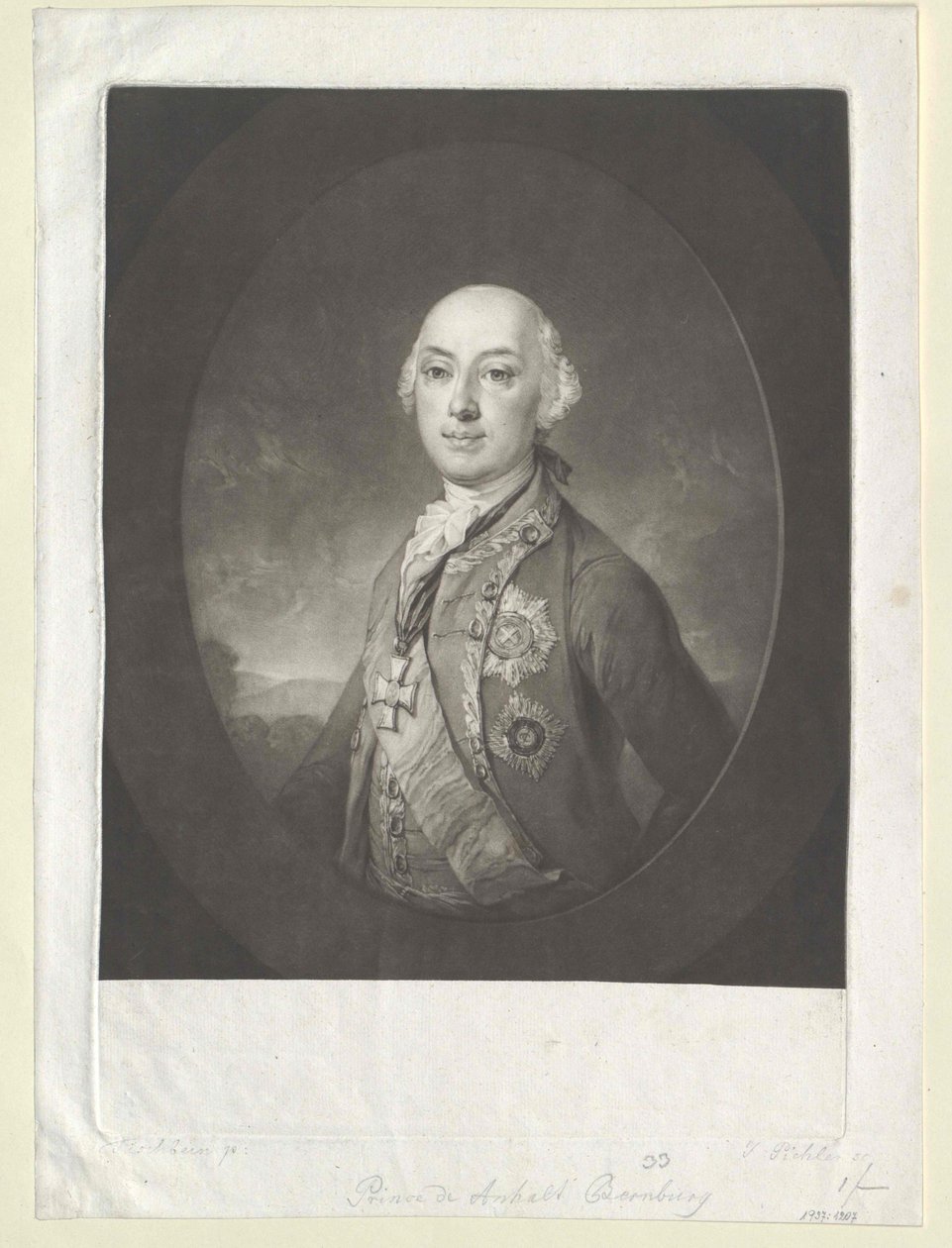 Victor Amadeus prins Anhalt-Bernburg-Schaumburg-Hoym av Artist Unknown