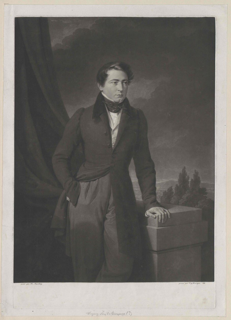 Vincenz prins Auersperg av Artist Unknown