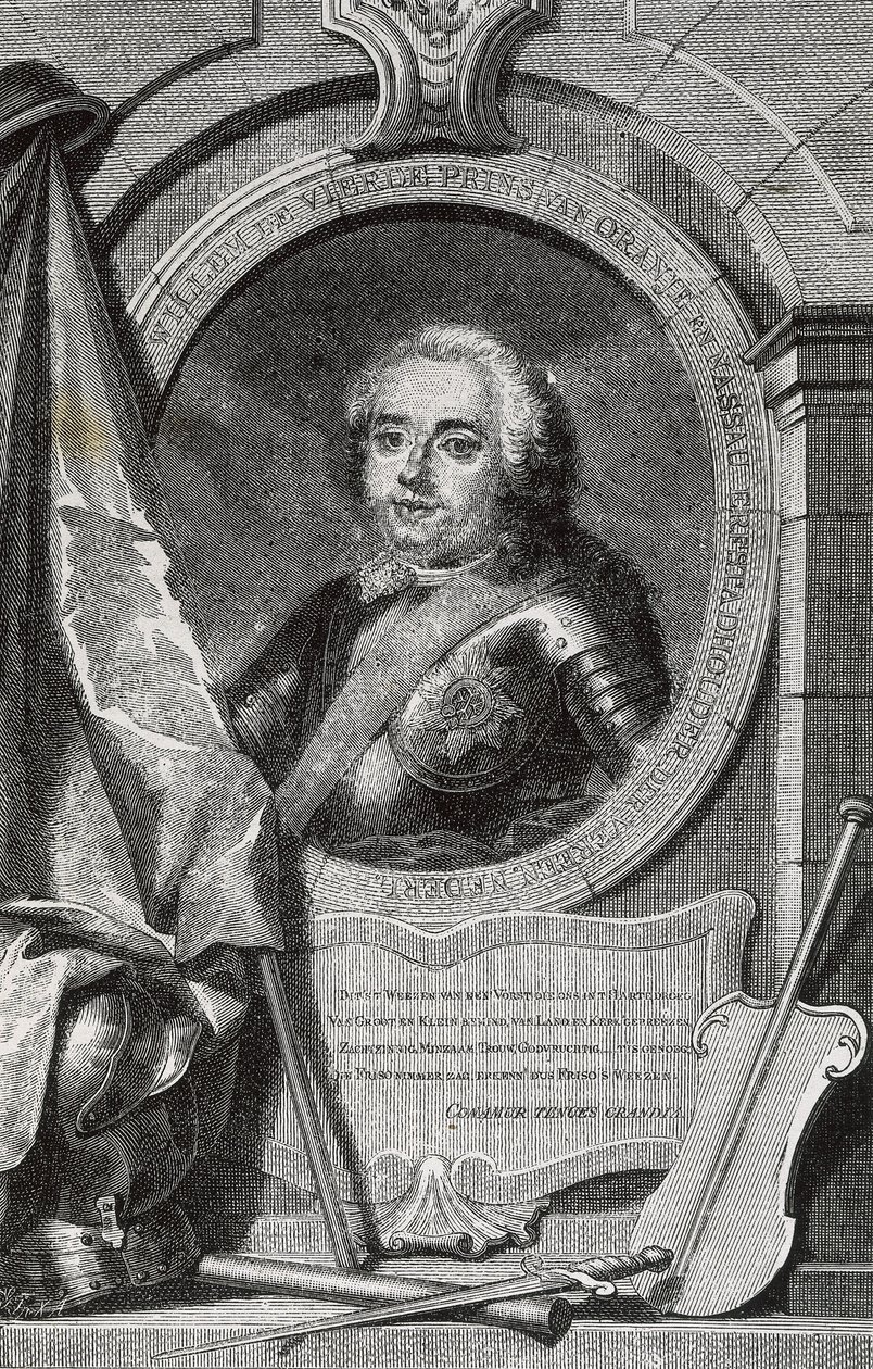 WILLIAM IV (1711-1751). Den förste ärftlige stadshållaren i Nederländerna. Gravyr. av Artist Unknown