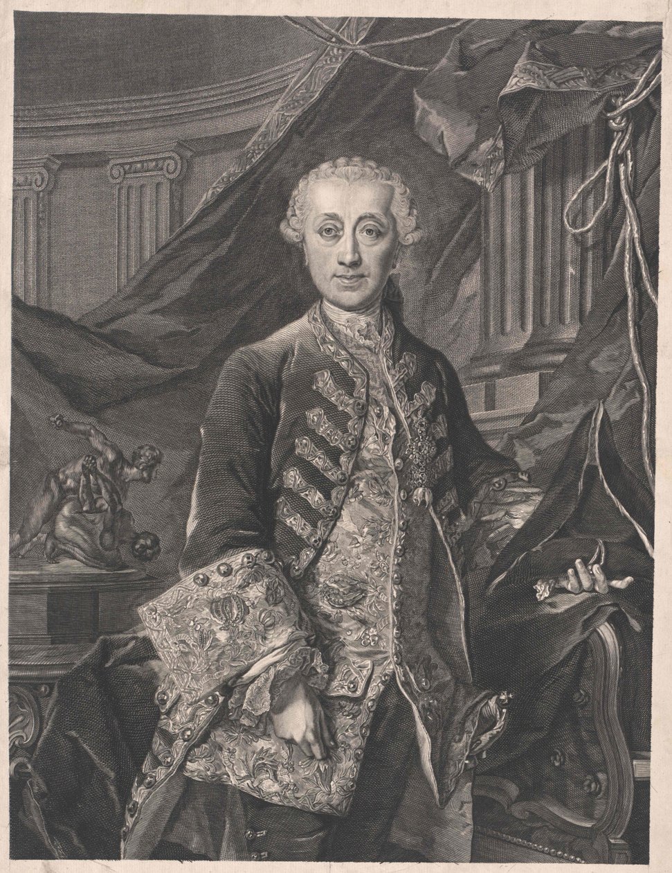 Wenzel Anton furste av Kaunitz-Rietberg av Artist Unknown
