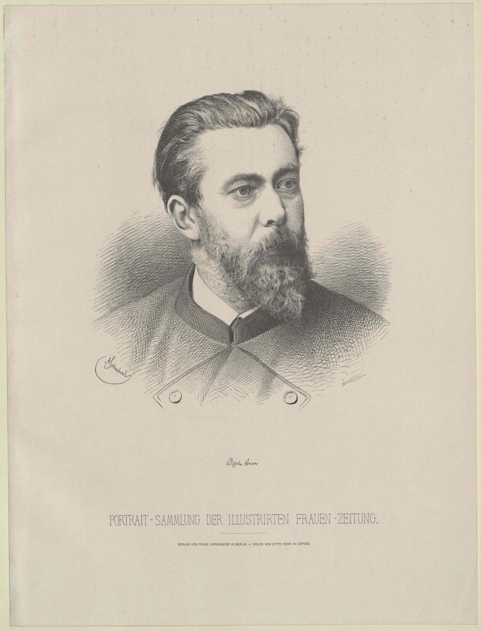 Wilhelm Jensen av Artist Unknown
