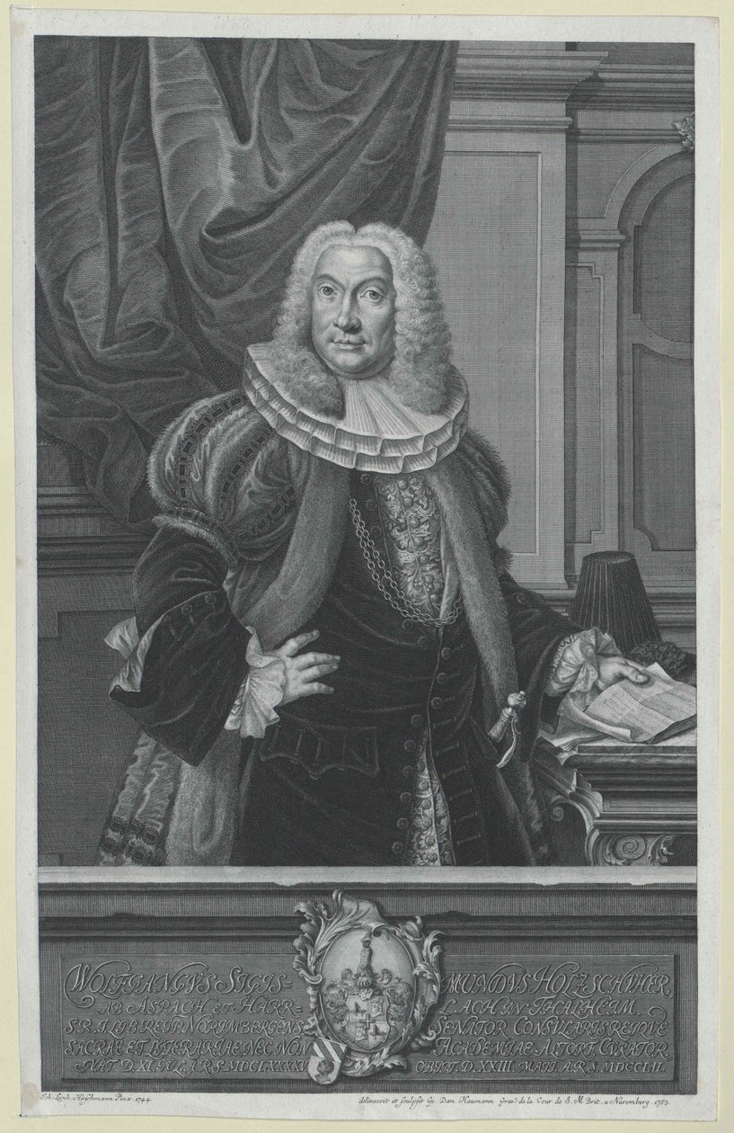 Wolfgang Sigismund Holzschuher av Artist Unknown