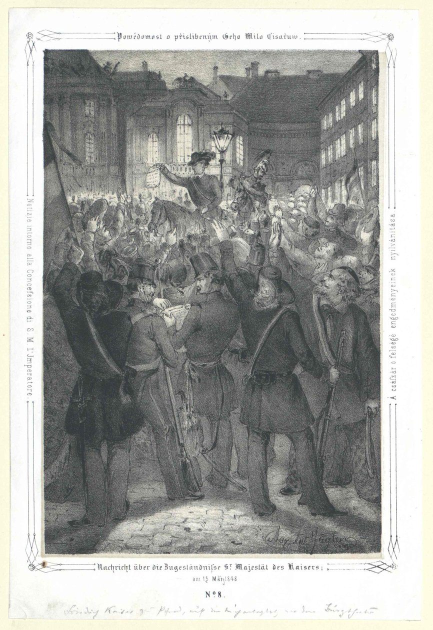 Ord över koncessionen Kejsarens majestät den 15 maj 1848 av Artist Unknown