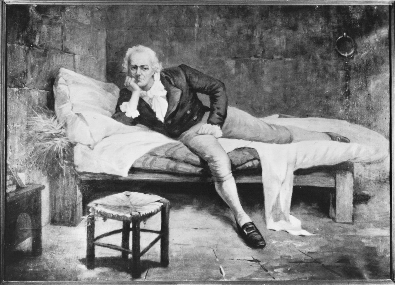 Francisco de Miranda i fängelset La Carraca, Cadiz, Spanien, tidigt 1800-tal, 1896 av Arturo Michelena