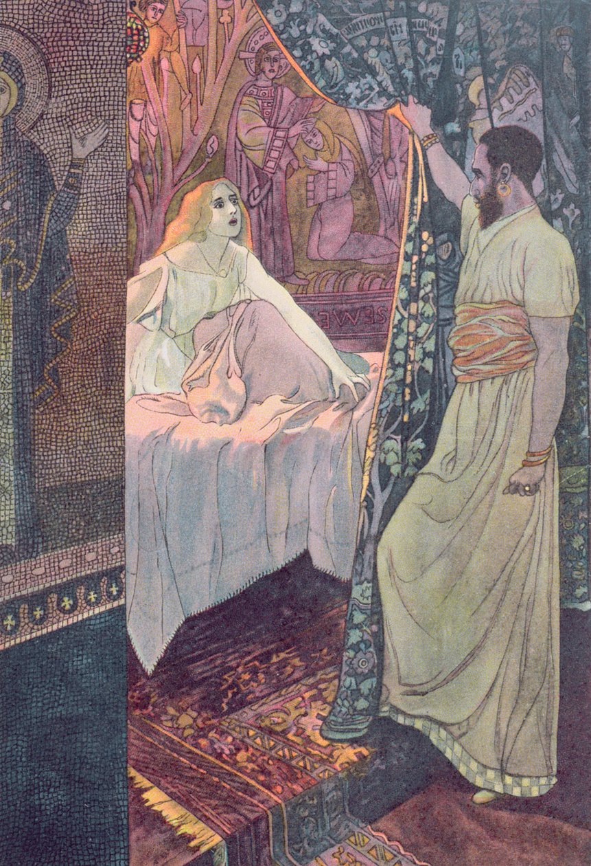 Othello och Desdemona, scen från 