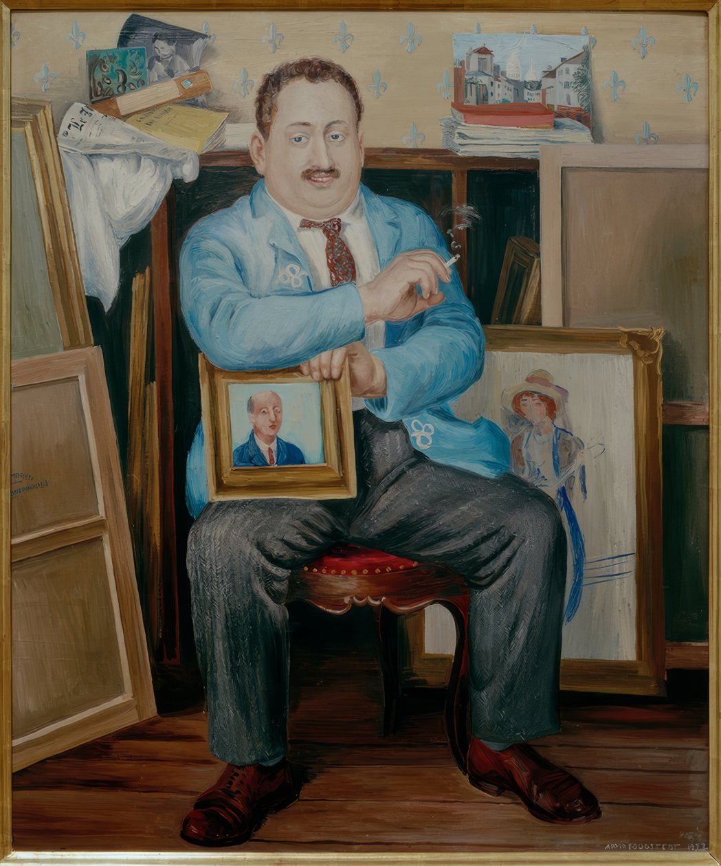 Porträtt av Adolphe Basler av Arvid Fougstedt