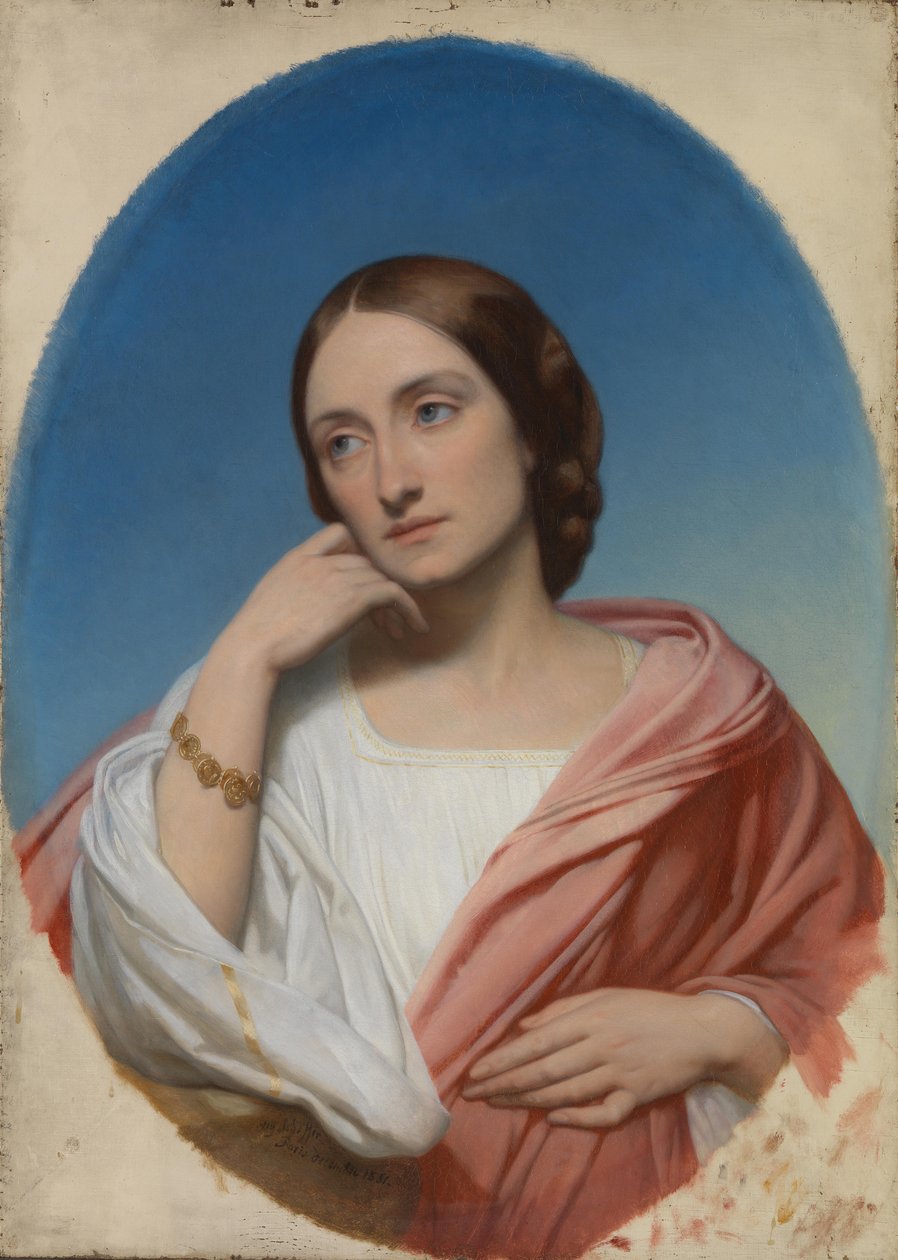 Mrs Mrs Robert Hollond, philanthropist, nee Ellen Julia Teed (1822 - 1884) av Ary Scheffer