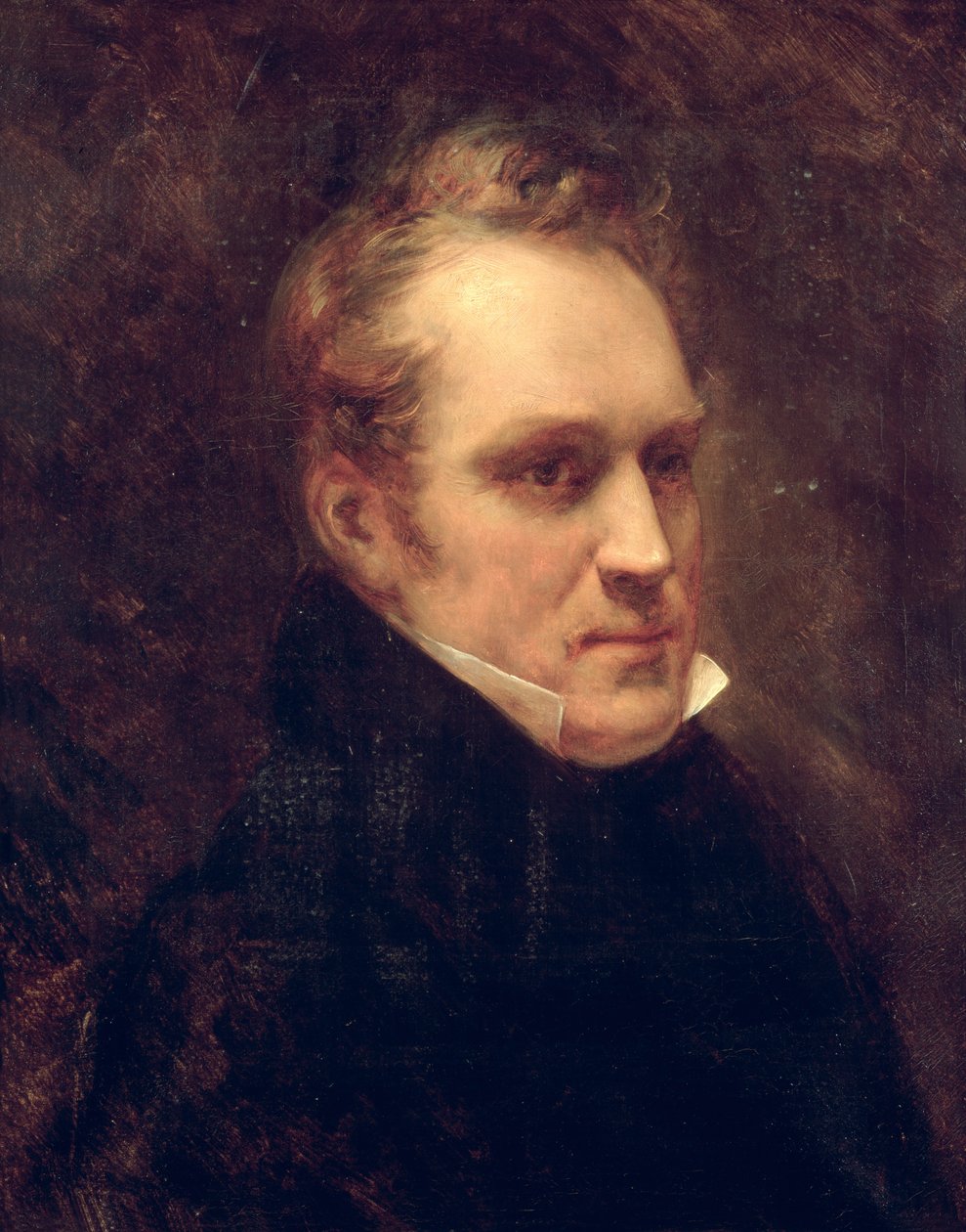Porträtt av Aimable-Guillaume-Prosper Brugiere (1782-1866) baron av Barante av Ary Scheffer