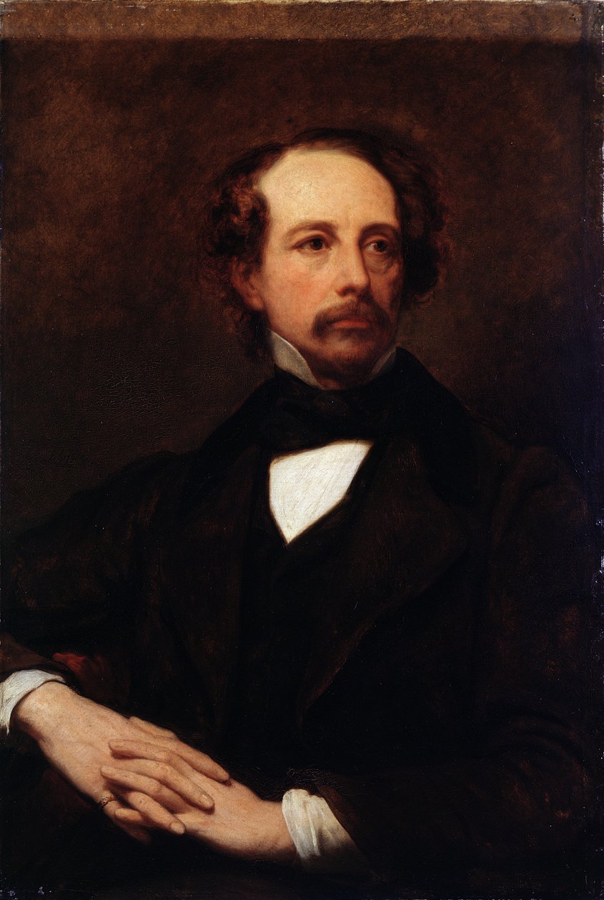 Porträtt av Charles Dickens (1812-1870) 1855 av Ary Scheffer