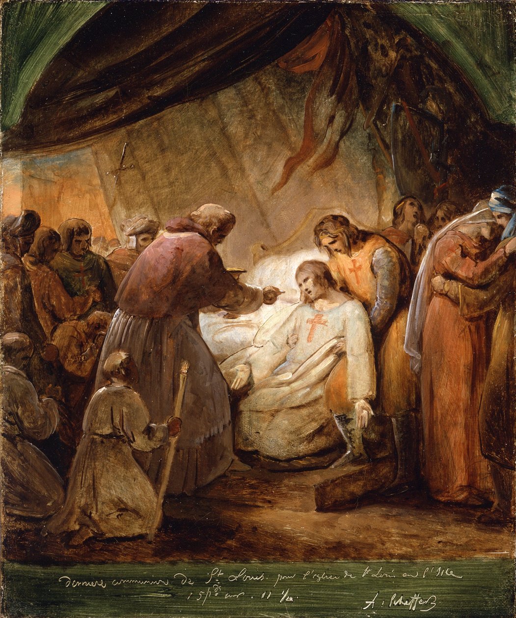 S:t Ludvigs sista nattvard, 1823 av Ary Scheffer