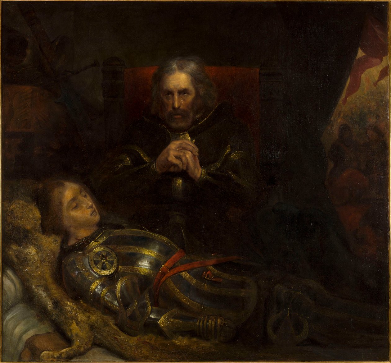 Eberhard, greve av Württemberg, som sörjer sin sons död, kallad ”Den gråtande” av Ary Scheffer