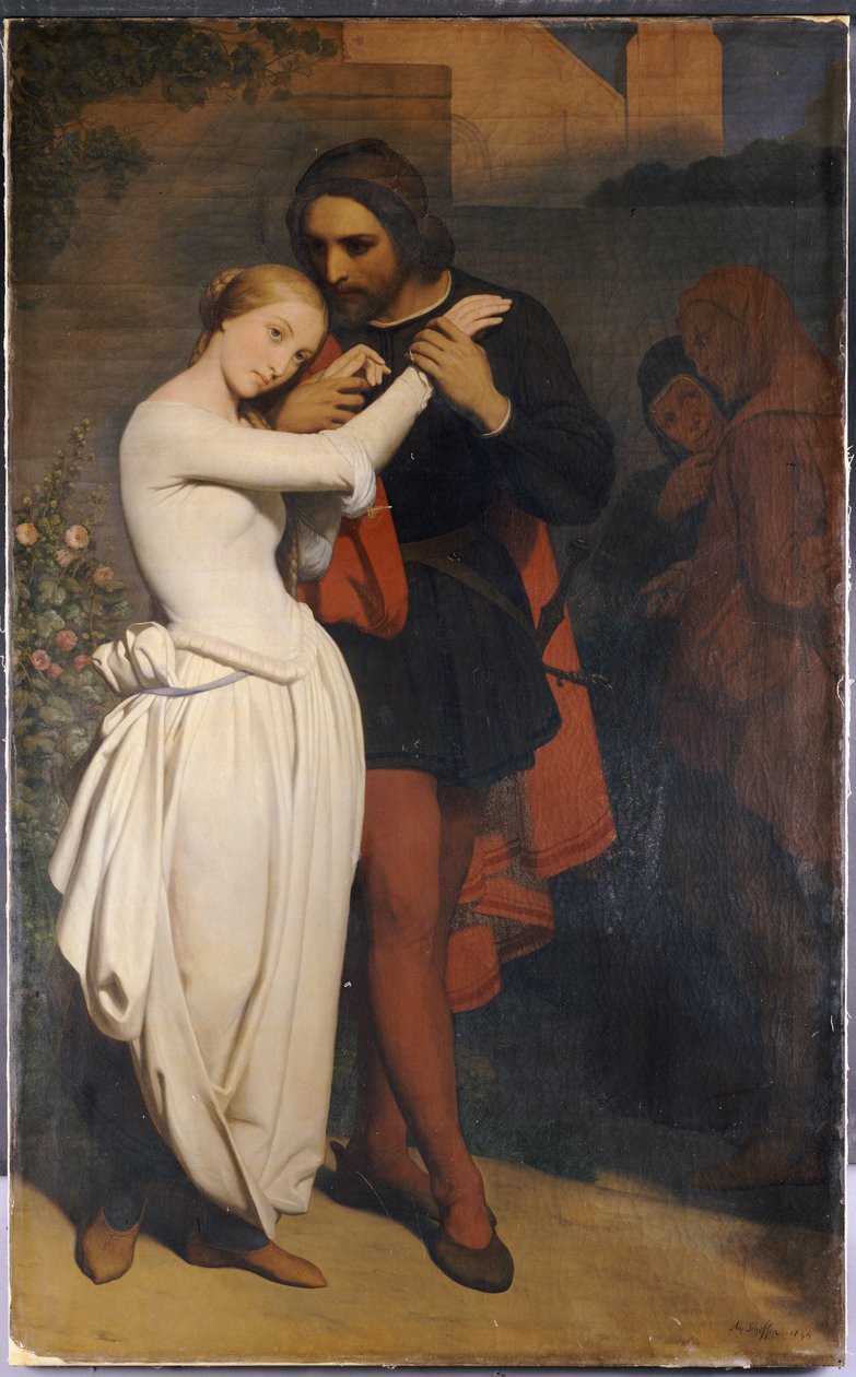 Faust och Margareta i trädgården, 1846 av Ary Scheffer