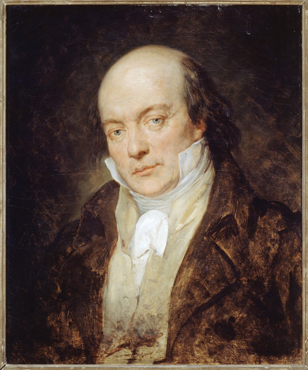 Porträtt av Pierre-Jean Béranger (1780-1857), poet och vissångare. av Ary Scheffer