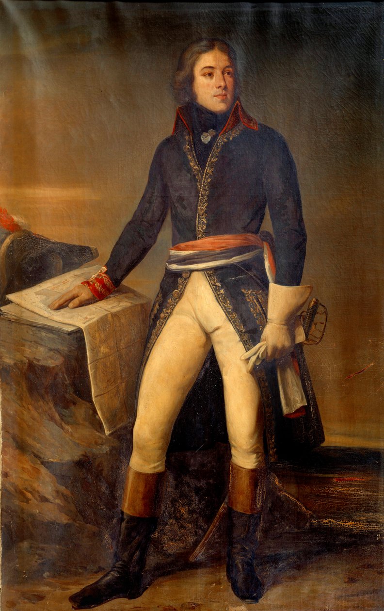 Porträtt av general Lazare Louis Hoche (1768-1797) Målning av Ary Scheffer (1795-1858) 1835 Paris, Musee de l