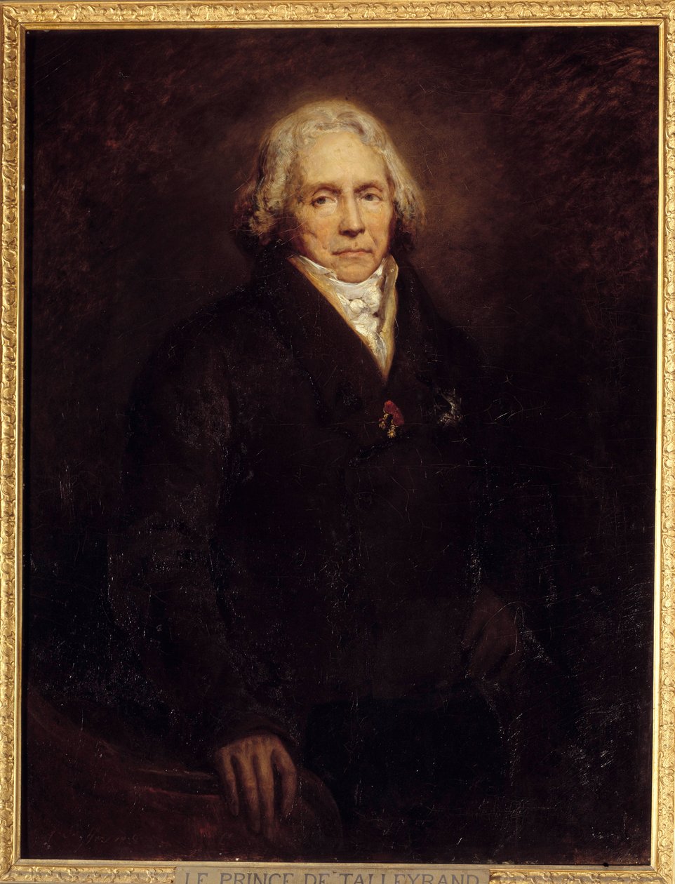 Porträtt av den franske politikern Charles Maurice de Talleyrand Perigord (eller Talleyrand-Perigord av Ary Scheffer