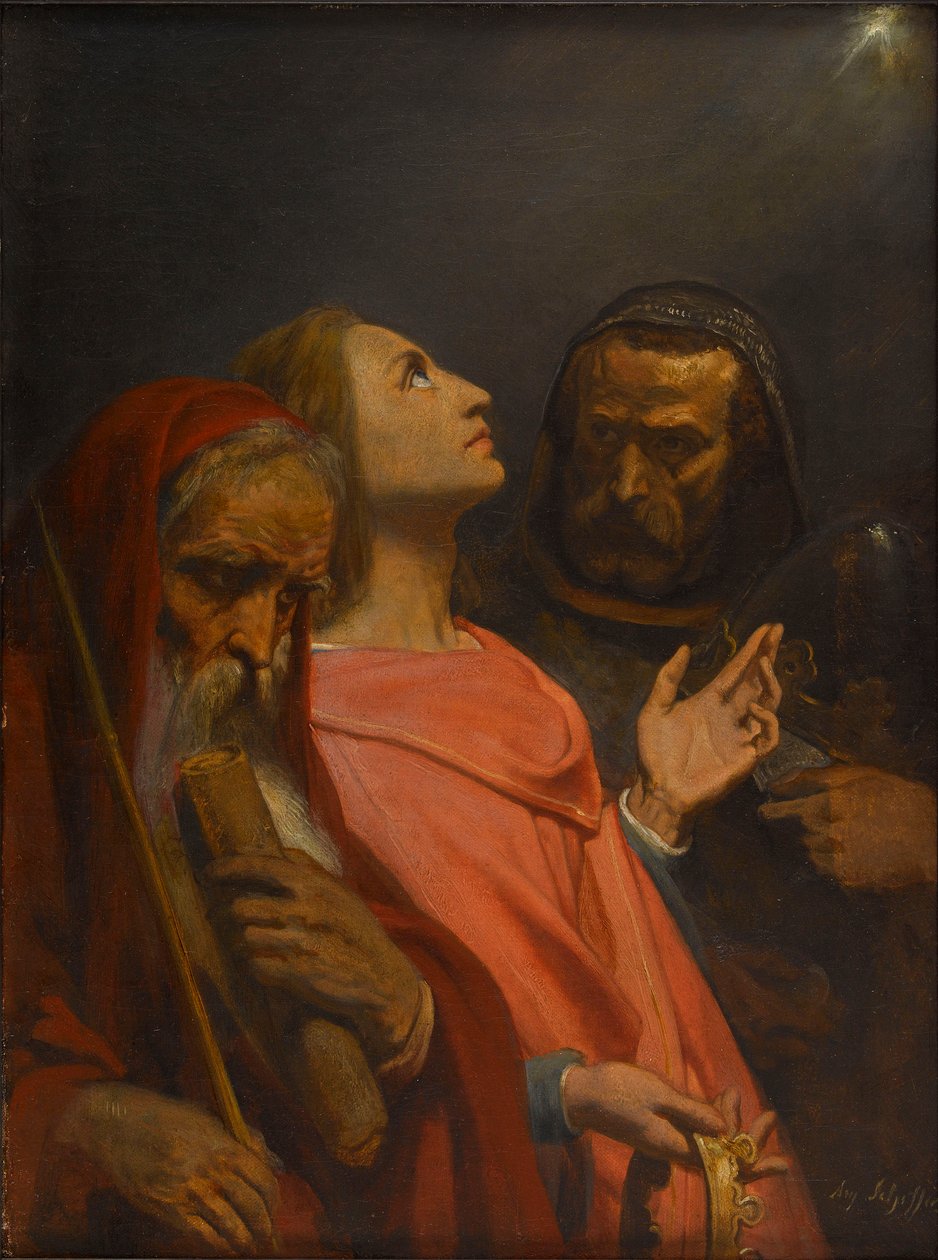 Magiernas tillbedjan, 1841-1844. av Ary Scheffer