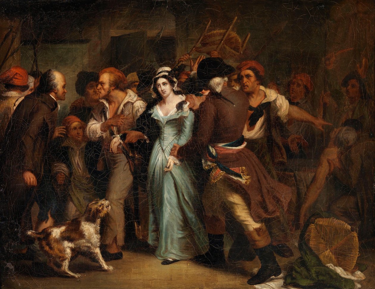 Gripandet av Charlotte Corday av Ary Scheffer