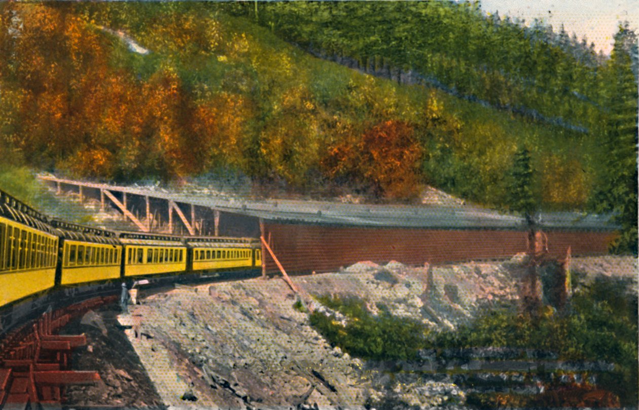Snöskjul i Cascade Mountains, c1916 av Asahel Curtis