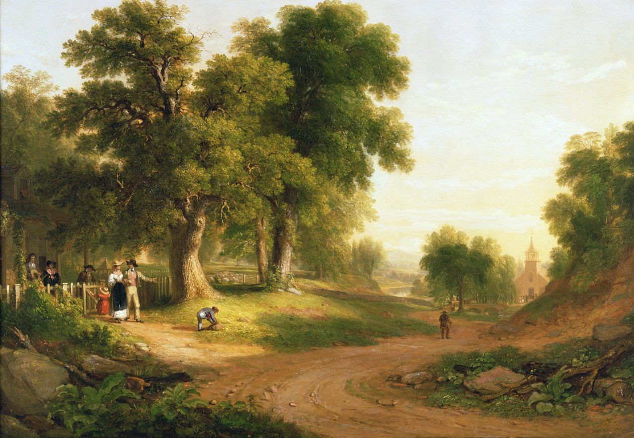 Söndag morgon 1839 av Asher Brown Durand