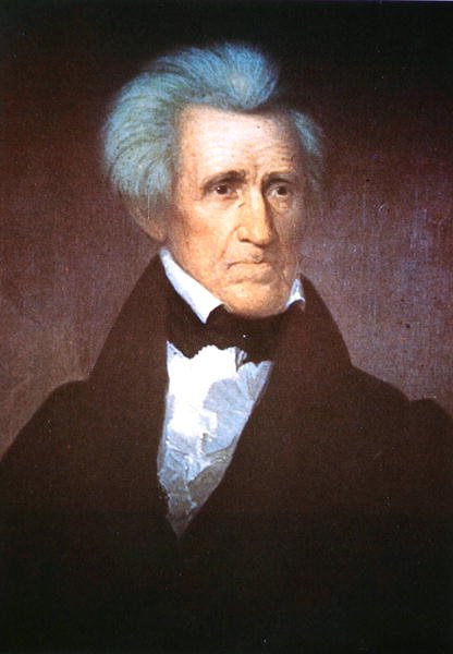 General Andrew Jackson (färg litho) av Asher Brown (after) Durand