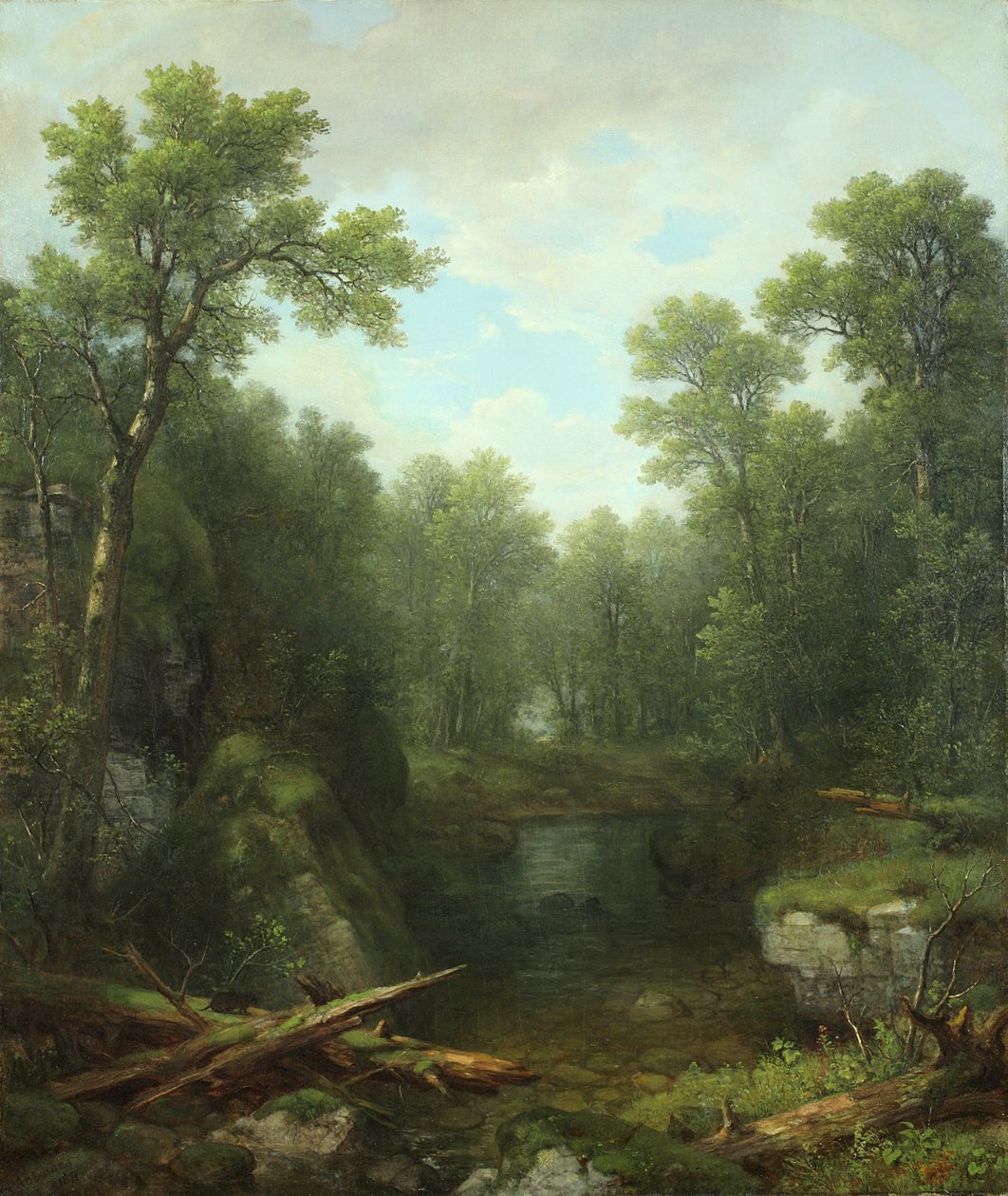 Chapel Pond Brook, Keene Flats, Adirondack Mountains, New York, 1871 av Asher Brown Durand
