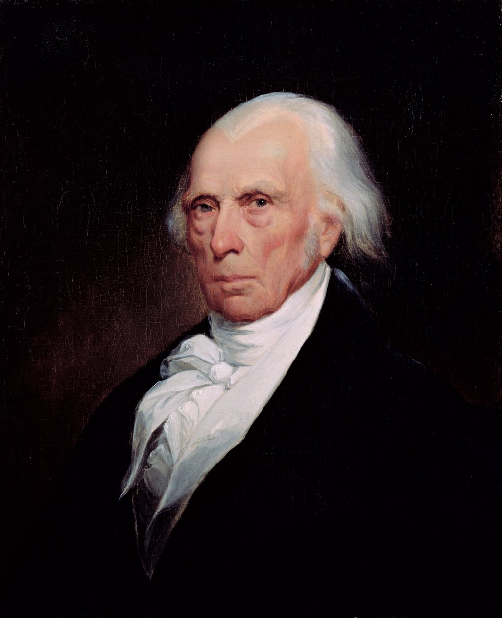 Porträtt av James Madison, 1833 av Asher Brown Durand