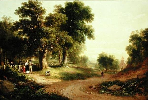 Sunday Morning (olja på duk) av Asher Brown Durand