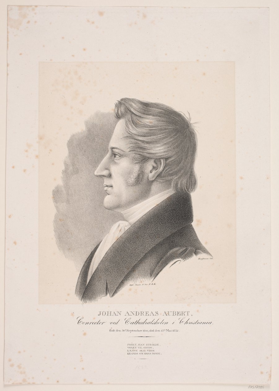 Johan Andreas Aubert av Asmus Kaufmann