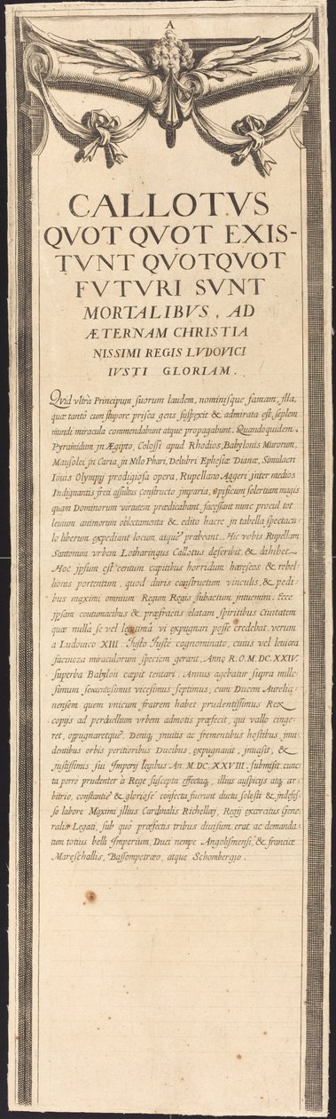 Belägringen av La Rochelle [skylt 8 av 16; uppsättningen omfattar 1952.8.97-112] av Assistant of Jacques Callot