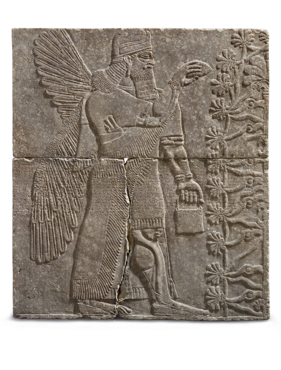 Relief of a Winged Genius, Reign of Ashurnasirpal, c.883-859 BC av Assyrian