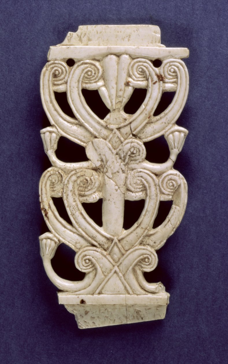 Palmettfragment från Fort Shalmaneser, Nimrud, 800-talet f.Kr av Assyrian School