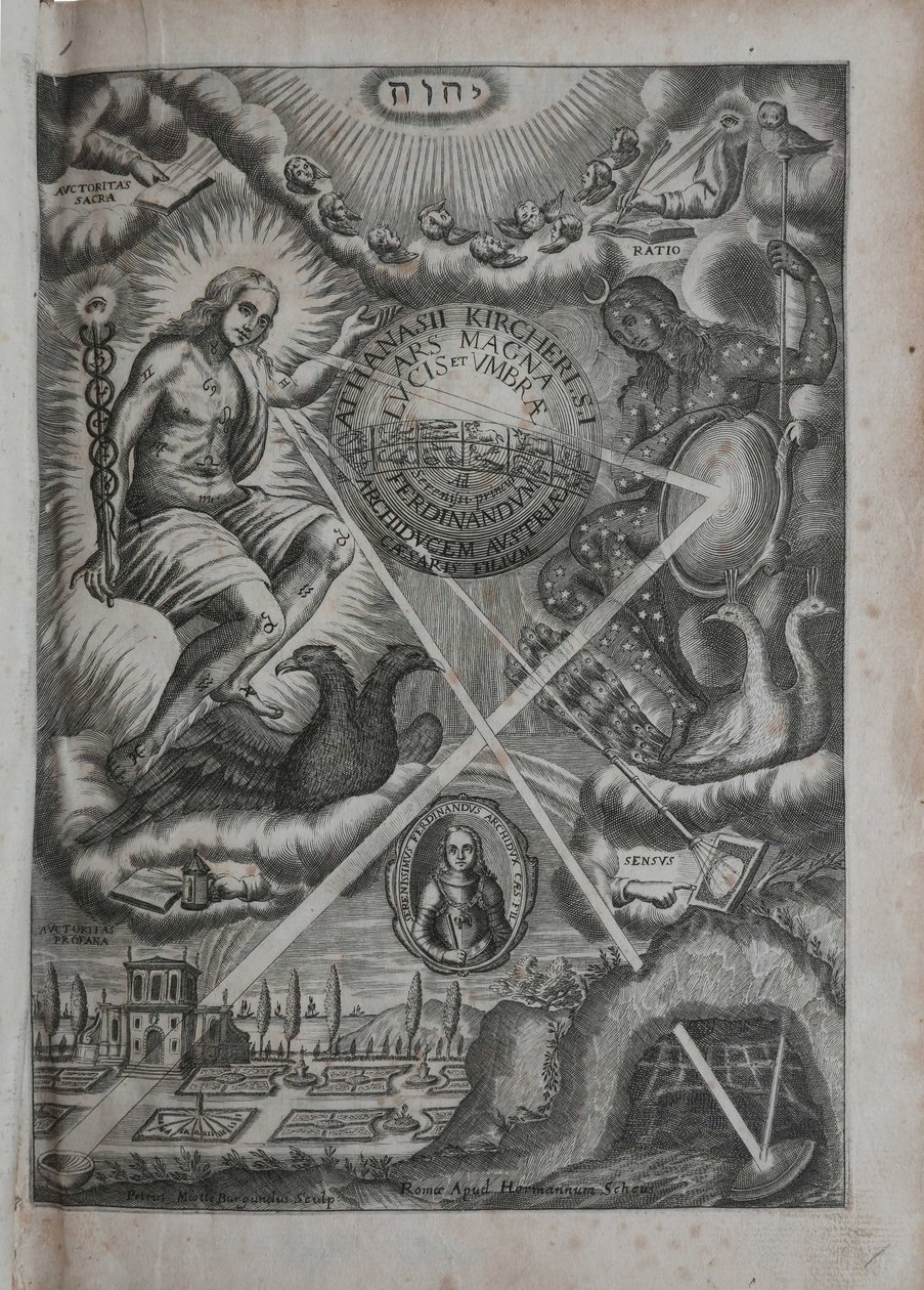 Den stora konsten att ljus och skugga, 1646 av Athanasius Kircher