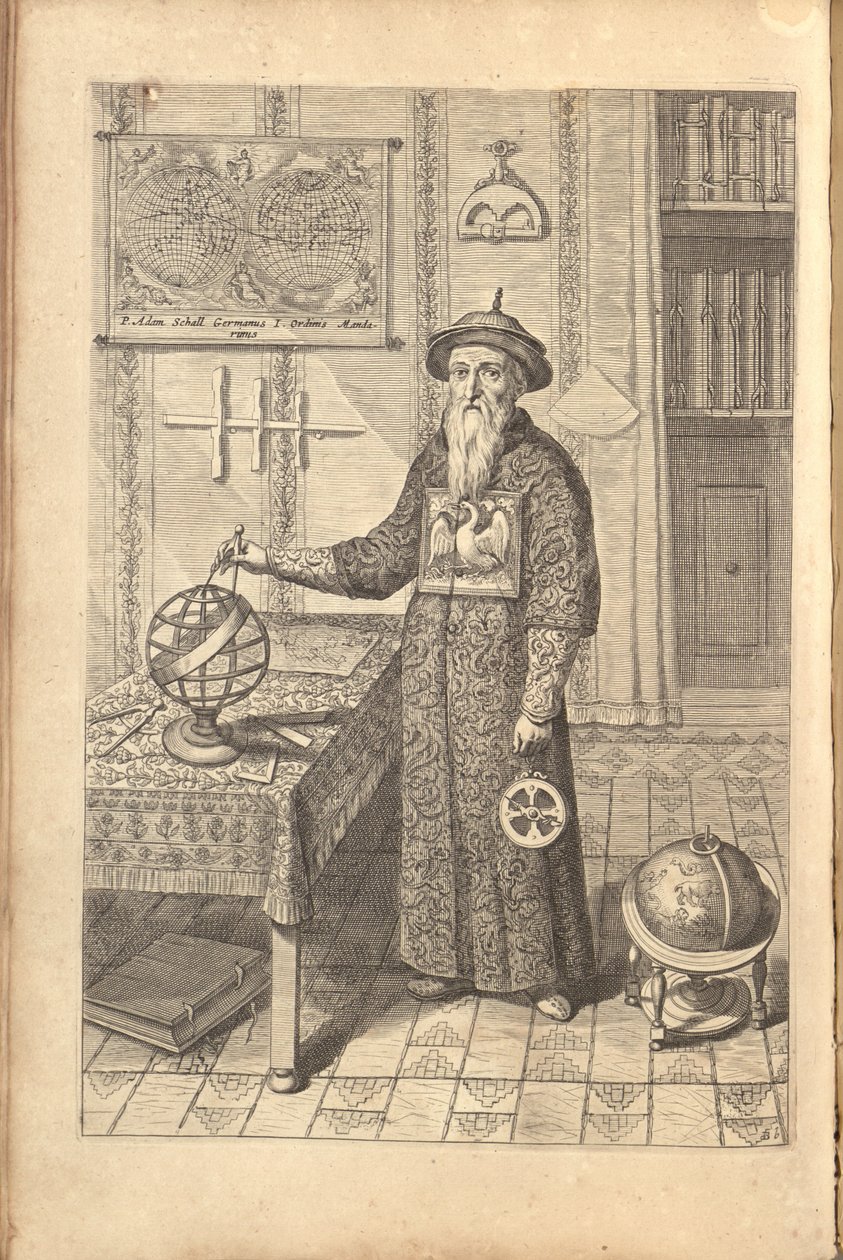 Johann Adam Schall von Bell. Från Athanasius Kirchers China Illustrata, 1667 av Athanasius Kircher