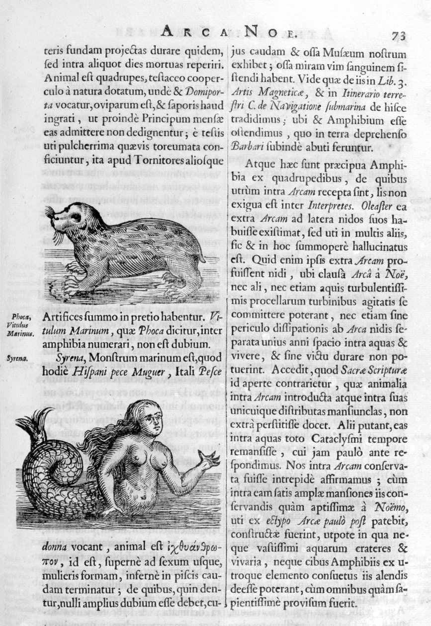 Mytiska varelser, 1675. av Athanasius Kircher