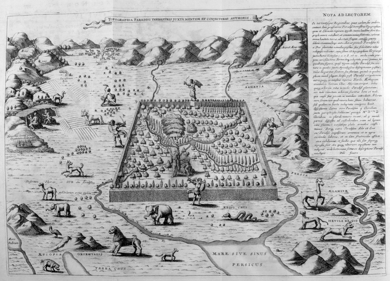 Det terrestra paradiset, 1675 av Athanasius Kircher