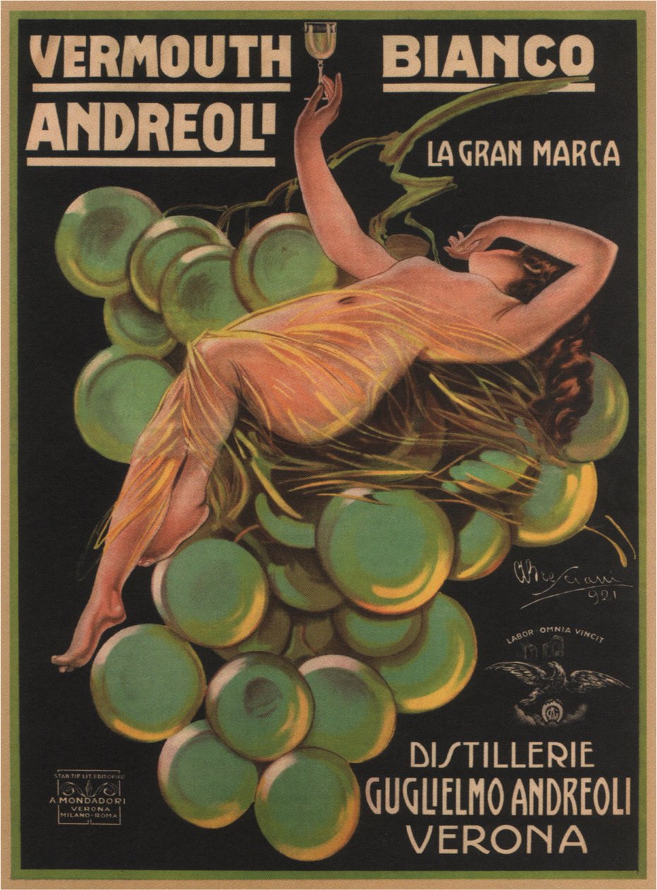 Andreoli White Vermouth, 1921 av Attilio Bresciani