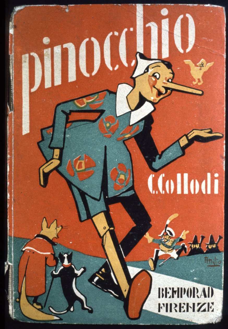 Pinocchio, ca 1930 (illustration) av Attilio Mussino