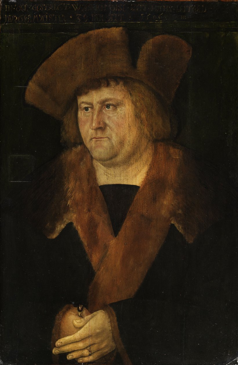 Brosamer (attr) Porträtt av borgmästaren Hans Leitgeb 1506 av Attributed to Hans Brosamer