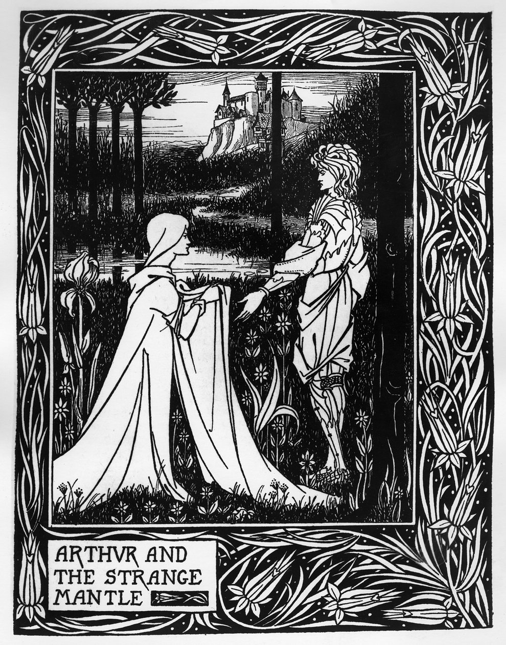 Arthur och den märkliga manteln, en illustration från 