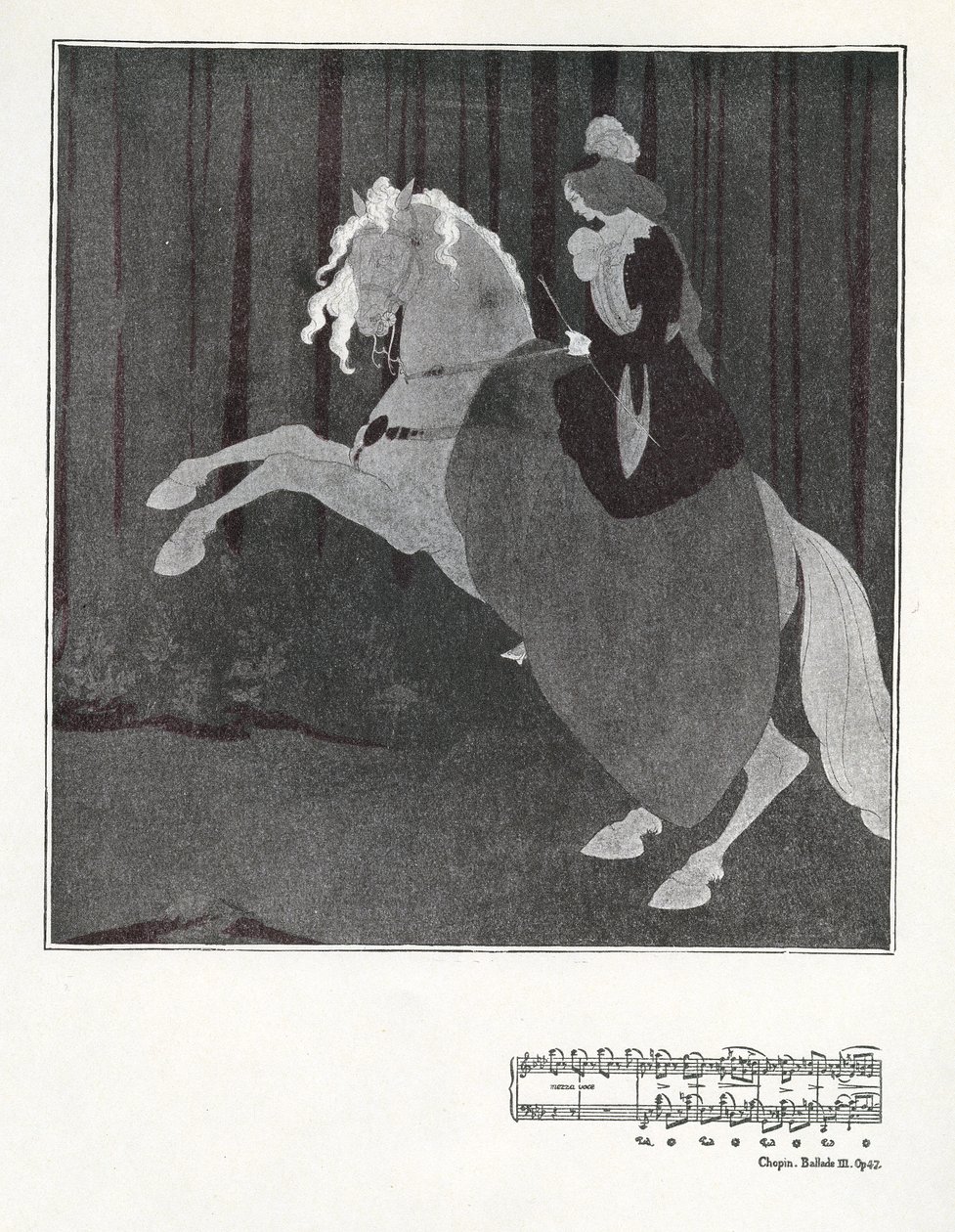 Chopin, Ballad III. Op.47 av Aubrey Beardsley