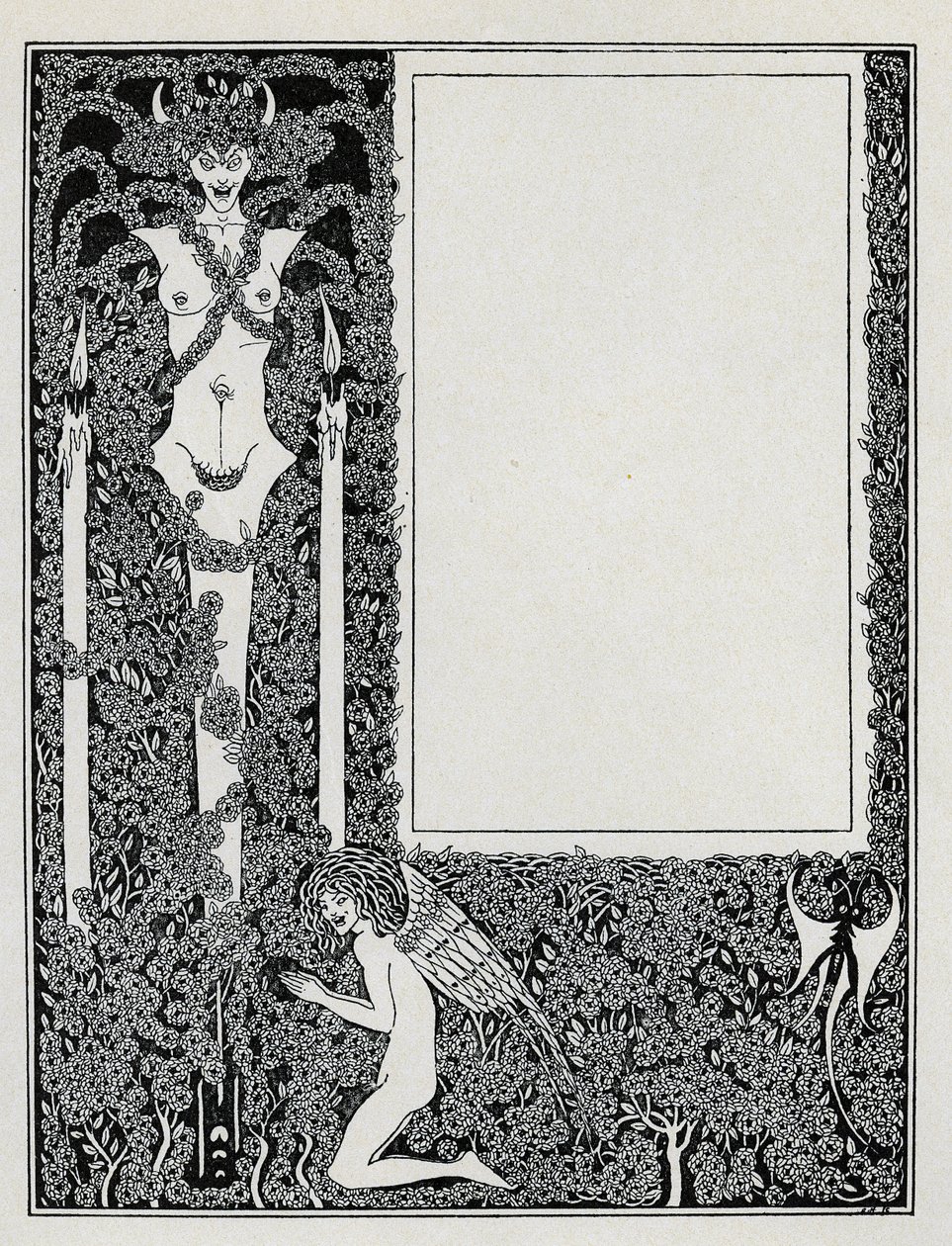 Design för titelsidan för "Salome", 1899 av Aubrey Beardsley