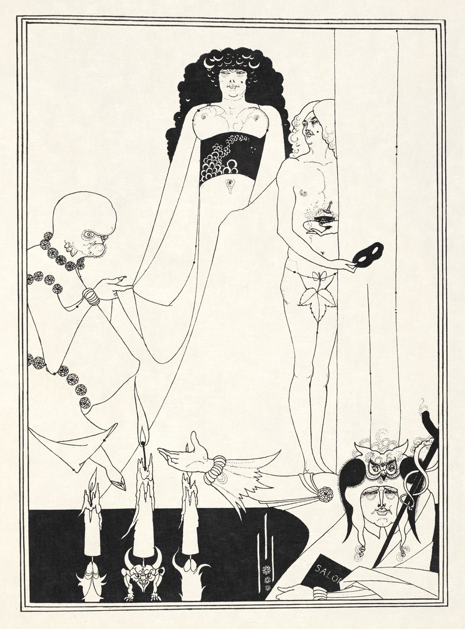 Illustration till "Salome" av Oscar Wilde av Aubrey (after) Beardsley
