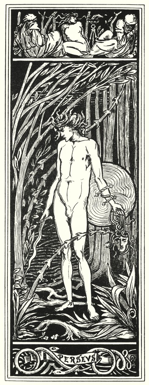 Perseus 1920 (engraving) av Aubrey (after) Beardsley