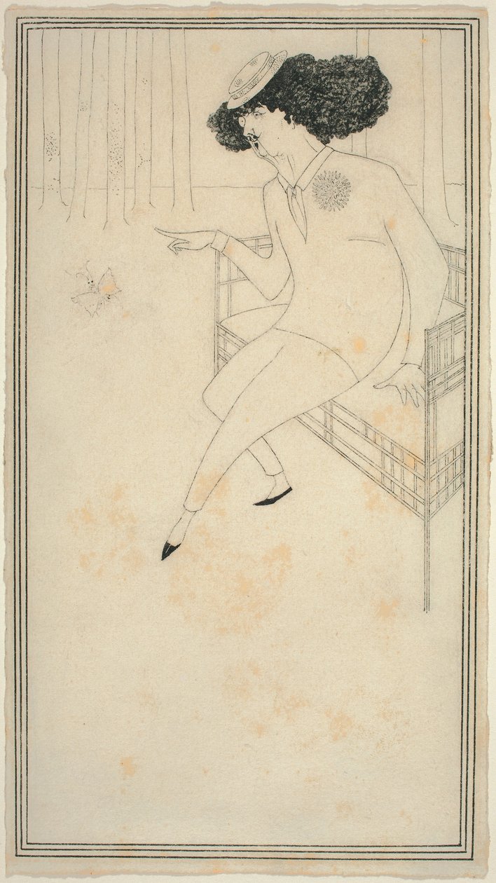Karikatyr av J.M. Whistler av Aubrey Beardsley